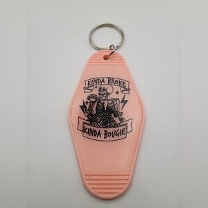 Cute Peach Colored Motel Keychain Keying For Keys Bags And Purses Great Gift New
